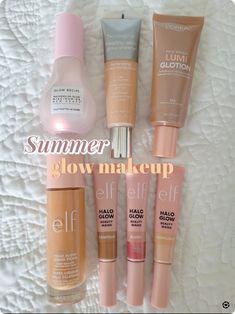 Summer Glow Makeup, Halo Glow, Glow Makeup, Makeup Bag Essentials, Makeup List, Makeup Help, Makeup Needs, Glowing Makeup, Makeup Looks Tutorial