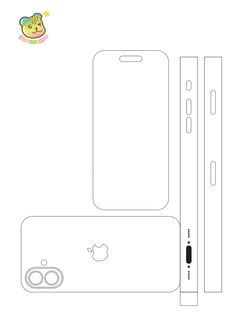 an apple product is shown in this drawing