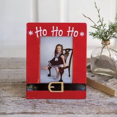 New! So Cute For You Little One's Christmas Picture! This Santa Suit Photo Frame Will Fit A 4x6 Picture. The Frame Measures 7x9 Inches. Christmas Picture Frames, Christmas Photo Frame, Picture Frame Crafts, Metal Easel, Frame Christmas, Christmas Suit, Santa Suit, Christmas Frame, Christmas Picture