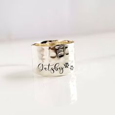 Sterling Silver Adjustable Ring . Personalized Name Ring . - Etsy Wide Band Stamped Engraved Ring Gift, Wide Band Engraved Stamped Ring Gift, Wide Band Engraved Stamped Ring, Engraved Wide Band Ring With Stamping, Name Ring, Wide Band Ring, Name Rings, Thumb Ring, Wide Band Rings