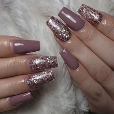 Glitter Nails Acrylic, Gel Nail Art Designs, Ombre Acrylic Nails, White Nail Designs, Sparkle Nails, Bridal Nails