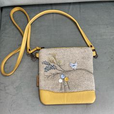 This Is A Brand New Handcrafted Bag Made By The Usa Artisan Group Wool And Spice. The Leather Is A Buttery Soft, Golden Leather That Covers The Entire Back Of The Bag, Up 2 Inches Of The Bottom Of The Bag,And The Entire 24 Inch Detachable Crossbody Strap. The Crossbody Strap Is Detachable With Clasps Attached To Rings. The Back Of The Bag Has A Large Pocket Which You Can Feel The Leather Suede Inside. The Top Of The Bag Has Copper With A Leather Pull. Inside The Bag, There Is A Beautiful Lining Gray Bags For Everyday Use In Spring, Spring Gray Bags For Everyday Use, Spring Gray Everyday Bags, Spice Bags, Wool Purse, Handcrafted Bags, Leather Crossbody Purse, Leather Pulls, Felt Animals