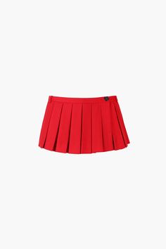 FRANC SKORT IN RED – SANDY LIANG Classic Solid Color Short Tennis Skirt, Red Short Skort With Built-in Shorts, Red Summer Skort With Built-in Shorts, Red Mini Pleated Tennis Skirt, Red Pleated Mini Tennis Skirt, Red Fitted Short Tennis Skirt, Red Skort With Built-in Shorts, Red Fitted High Waist Skort, Red Short Tennis Skirt For Spring