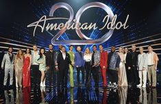 the cast and crew of american idol on stage