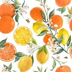 Lemon Print Wallpaper Removable Wallpaper EazzyWalls Sample: 6''W x 9''H Smooth Vinyl Citrus Wallpaper, Paper Napkins For Decoupage, Lemon Print, Wallpaper Online, Stick On Tiles, Print Wallpaper, Wallpaper Mural, Faux Plants, Wallpaper Panels