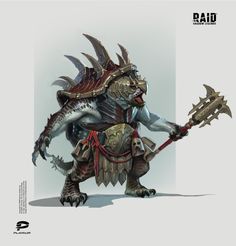 ArtStation - Krisk the Ageless, Denis Rybchak Lizardmen Warhammer, Raid Shadow Legends, Creature Artwork, Dungeons And Dragons Homebrew