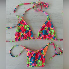 Selling The Frankies Ziggy Bottoms (M) And Nikki Triangle Top (S) In Color Groovy Pinkbottoms Retail For $80 Top Is $60. New With Tags, Never Been Worn. The Actual Cutest Print And Color! Sold Out Everywhere Multicolor T-back Swimwear For Sunbathing, Multicolor T-back Swimwear For Beach Party, Multicolor T-back Swimwear For Beach, Multicolor T-back Swimwear, Vibrant Stretch Swimwear With Triangle Top, Multicolor T-back Summer Swimwear, Vibrant Triangle Top Swimwear For Poolside, Fitted Triangle Top Swimwear For Vacation, Vibrant Triangle Top Swimwear For Vacation