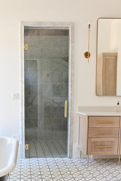 the bathroom is clean and ready to be used as a bathtub or shower stall