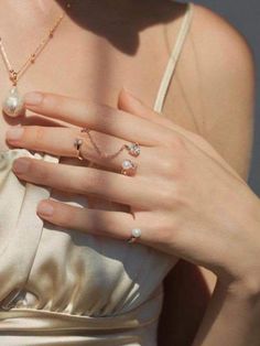 Women's pearl zircon double band chain ring Ring Sale, Minimalist Nails, Chain Ring, Types Of Dresses, Clothing Dresses, Eternity Ring, Luxury Jewelry, Sales Gifts, Ring Gift