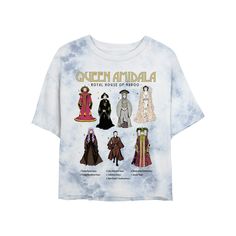 Dress like a queen with this Juniors' Star Wars Queen Amidala Outfits Bombard Wash Graphic Tee. Dress like a queen with this Juniors' Star Wars Queen Amidala Outfits Bombard Wash Graphic Tee. FEATURES Crewneck Short sleevesFABRIC & CARE Cotton Machine wash Imported Size: X Large. Color: White Blue. Gender: female. Age Group: kids. Star Wars Queen Amidala, Queen Amidala, Graphic Tee Dress, Blue Gender, Tee Dress, Gender Female, Fabric Care, White Blue, Graphic Tee