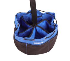 Made of 600D material for durability and resistance to water. Web loop handle , rip cord closure. 12 Total pockets: 6 external pockets , 6 internal pockets. Kobalt 10-in Accessory Tool Bag in Blue | GP-62577B Active Wear Fashion, Organization Laundry, Rice Bag, Yarn Embroidery, Structured Shoulder, Overnight Travel Bag, Rice Bags, Tool Bags, Multipurpose Bag