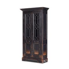 The Johnny Walker Doors Cabinet Distressed Black Angled View Four Hands Pine Cabinet, Sideboard Media Console, Johnny Walker, Four Hands Furniture, Copper Top Table, Pine Cabinets, Hardwood Furniture, Aged Bronze, Johnnie Walker