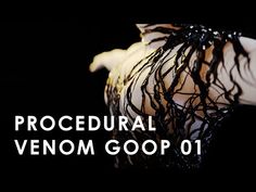 an image of a woman with her arms wrapped in black string and text that reads, procedural venom goop 01