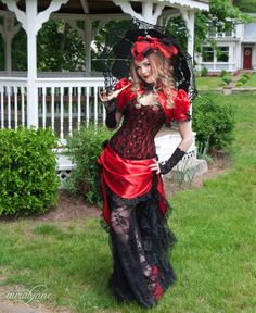 Red Victorian Gothic Wedding Dress Vintage Dresses Victorian Princesses, Victorian Bustle Dress, Victorian Gothic Wedding, Red Corset Dress, Burlesque Vintage, Gothic Victorian Dresses, Victorian Bustle, Victorian Wedding Dress, Steampunk Women