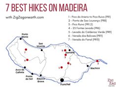 a map showing the location of 7 plus belles ranos de mader