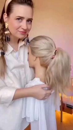 Bling Stuff, Ponytail Hack, Easy And Beautiful Hairstyles, Hair Stylies, Work Hairstyles, Hair Videos Tutorials