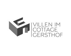 the logo for villa im cottage gersthop, which has been designed to look like an