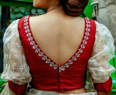 Trending Blouse Back Designs, Partywear Blouse Designs, Blouse Designs For Saree, Latest Blouse Design, Blouse Back Neck Design, Back Neck Design, Lace Blouse Design, Blouse Back Neck, Blouse Designs Catalogue