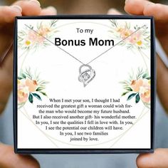 BONUS MOM NECKLACE FAMILY GIFTS on hunnylife.com Got Family Tree, Family Pendant Necklace, Birthday Daughter, Niece Gifts, Bonus Mom, Mother Jewelry, Step Kids, Buy Necklace, Tree Of Life Necklace