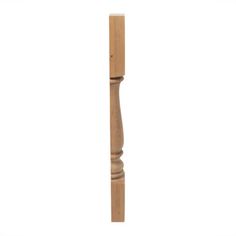 a wooden pole on a white background