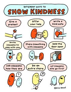 different ways to show kind of kindness