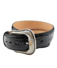 Elevate your style with our Stetson Black Crocodile Embossed Belt. Made with genuine crocodile leather, this black belt adds a touch of luxury to any outfit. Stand out from the crowd and make a bold statement with this elegant and timeless accessory. Combat Boots Heels, Felt Cowboy Hats, Straw Cowboy Hat, Concert Fashion, Boot Jewelry, Buckle Bracelet, Crocodile Leather, Timeless Accessories, Cuff Earrings