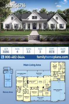 the floor plan for this house is very large and has lots of space to put in it