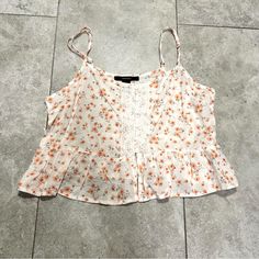 Dainty Floral Crop Tank Top. Brand New Without Tags, From Forever 21. Adorable Dainty Floral Print With Buttons And Lace Detailing Along The Front. Adjustable Shoulder Straps. Women’s Size Small Cute Floral Print Crop Top For Summer, Cute Floral Print Tank Top For Spring, Trendy Floral Print Crop Top For Summer, Forever 21 Casual Summer Crop Top, Forever 21 Floral Print Vacation Tops, Cute Forever 21 Crop Top For Spring, Spring Day Out Printed Crop Top, Printed Crop Top Tank For Spring, Spring Printed Crop Top For Day Out