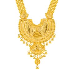 This 22k yellow gold necklace and earring set by Virani Jewelers captures the essence of traditional Indian jewelry design. The intricate details and luxurious golden shine make it an exquisite gold jewelry set for brides and formal celebrations. Perfect for those who appreciate fine craftsmanship, this gold necklace and Jhumki earring set adds a touch of elegance and sophistication. Enhance your look with our beautiful 22k gold jewelry, a testament to enduring style and tradition.Features• 22k Traditional 22k Gold Luxury Necklace, Luxury Yellow Gold Chandbali Temple Necklace, Luxury Yellow Gold Traditional Beaded Necklace, Luxury Yellow Gold Danglers For Diwali, Indian Jewelry Design, Gold Jewelry Set, Gold Bridal Necklace, Traditional Indian Jewellery, 22k Gold Jewelry