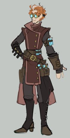 Steampunk Character, Steampunk Characters, The Magnus Archives, Fantasy Concept Art, Cartoon Character Design