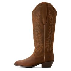 We took our quintessential cowboy boot and gave it a bit more height, resulting in a head-turning, leg-lengthening style that can go anywhere. It's just as comfortable, just as versatile, and comes with StretchFit, which means it expands to fit different calf sizes. Heritage R Toe Tall Stretchfit Western Boot | Product Features : 0 : ATS® technology provides ergonomic support on uneven terrain, 1 : StretchFit panels under the pull tabs give an additional inch to fit a wide range of calves, 2 : R Classic Snip Toe Boots For Country Events, Classic Fitted Heeled Boots For Rodeo, Rugged Fall Rodeo Heeled Boots, Classic Boots For Country Events In Fall, Western Riding Boots For Fall, Leather Heeled Boots For Rodeo, Western Wide Calf Boots For Ranch, Wide Calf Country Boots For Western-themed Events, Country Style Wide Calf Boots For Western-themed Events