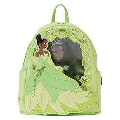 Loungefly : The Princess and the Frog Princess Series Lenticular Mini Backpack - Loungefly : The Princess and the Frog Princess Series Lenticular Mini Backpack The Frog Princess, Tiana And Naveen, Princesa Tiana, Frog Princess, Mini Mochila, Princess And The Frog, Loungefly Bag, Princess Tiana, Faux Leather Backpack