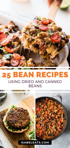 25 bean recipes using dried and canned beans