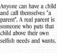 an article in the paper that says anyone can have a child and call themselvess a parent