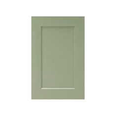 a green square frame with white trim on the top and bottom, against a white background