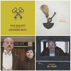 four different movie posters with the same characters in them, one is an old man and two are older men