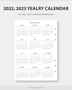 the 2020 yearly calendar is shown in black and white