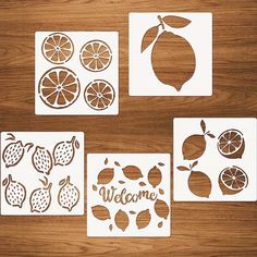 Lemon Stencils Summer Painting Stencils Farmhouse Wood Signs Welcome Lemons Reusable Mylar Stencils For Pillows Wall Scrapbooking Card Making Diy Crafts - Temu Lemonade Decor, Farmhouse Wood Signs, Quote Stencils, Painting Stencils, Farmhouse Wood Sign, Summer Painting, Handmade Stamps, Sign Stencils