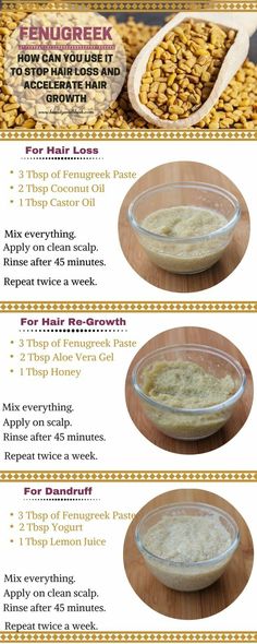 Fenugreek For Hair, Accelerate Hair Growth, Loss Hair, Hair Remedies For Growth, Hair Thinning, Homemade Hair Products, Diy Hair Care, For Hair Growth, Hair Remedies