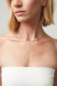 JP VERTICAL BAGUETTE DIAMONDS NECKLACE | Jane Pope Jewelry Minimal Gold Jewelry, Baguette Studs, Baguette Diamond Necklace, Minimal Gold, Organic Lines, Salt And Pepper Diamond, Baguette Diamond, Rose Cut Diamond, Diamond Studs