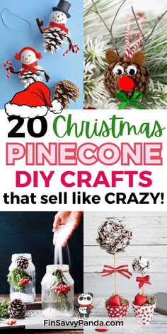 christmas pinecone crafts that sell like crazy