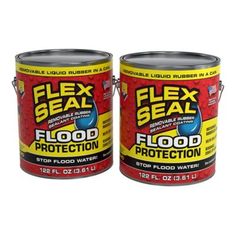 two cans of seal flood protection