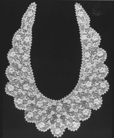 This Irish Crochet collar has a rose, shamrock and thistle design, suggesting this work may have been made for Queen Victoria’s Diamond Jubilee in 1897. The rose is for England, the shamrock is for Ireland and the thistle is for Scotland. Contemporary Museum, Thistle Design, Crochet Collar, Applied Arts, Queen Victoria, The Arts, The Rose