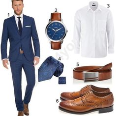 Men's Business Outfits, Blue Suit Wedding, Formal Men Outfit, Mens Fashion Business, Formal Mens Fashion, Business Style