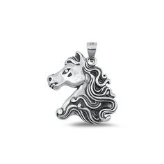 Sterling Silver Oxidized Horse Head Husbandry Charm Pendant .925 New Jewelry Female Unisex All our silver jewelry is crafted from .925 silver also commonly referred to as sterling silver. Sterling silver is the standard for beautiful high-quality silver jewelry and cannot be replicated by lower priced silver plated jewelry. It is 92.5% pure silver, mixed with alloys to add strength and durability to stand the test of time. Keep your fine jewelry shiny and elegant by storing it properly. Jewelry Tarnish Remover, Silver Plated Jewelry, New Jewelry, Horse Head, Plated Jewelry, Pure Silver, Charm Pendant, Womens Necklaces, 925 Silver