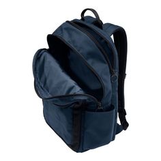 This Lands' End Travel Backpack will be your go-to travel backpack. This Lands' End Travel Backpack will be your go-to travel backpack. FEATURES Water-repellent design Rear trolley sleeve keeps it securely in place over your suitcase handle Adjustable chest strap Padded back and adjustable shoulder straps 3 interior open pockets 5 exterior zipper pockets Cushioned interior laptop sleeve fits up to an 18-in. laptop 10 compartmentsDETAILS 18"H x 12"W x 6"D 17-in. adjustable strap length Nylon shel Suitcase Handle, Chest Strap, 6 D, Travel Backpack, Laptop Sleeve, Lands End, Laptop Sleeves, Repellent, Water Repellent