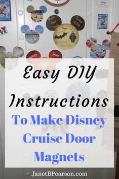 an easy diy instructions to make disney cruise door magnets