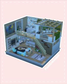 Sims 4 - Apartment Idea Minecraft E, Sims 4 House Design, Sims 4 Houses, Sims House, Dream Bedroom, Sims 3, Sims 4, Minecraft, Floor Plans