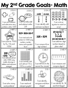 the 2nd grade math worksheet is filled with numbers and symbols to help students learn how