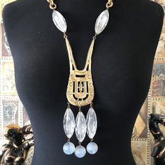 ON SALE    Definitely makes a statement from the 1960s 1970s.   Measures 22 inches long and the pendant measures 7 1/2 inches tall by 2 inches wide.  In good vintage condition.  Normal age-appropriate wear.  A great looking statement piece. Signed La Royale on the back of the pendant. #designer #signed #LaRoyale #huge #pendant #statement #runway #couturefashion #necklace #highendjewelry d42 Couture Fashion Runway, Red Agate Necklace, Runway Necklace, Runway Jewelry, Desert Hot Springs, 1960s Jewelry, Couture Mode, Dragon Jewelry, Fashion Runway